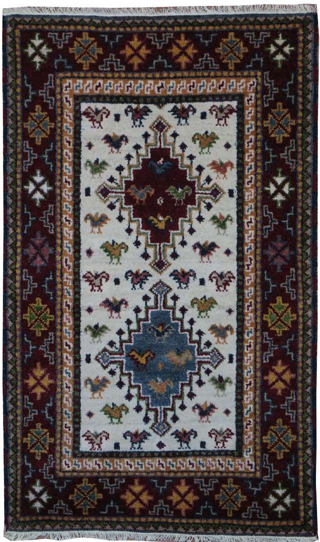 3' 0" x 5' 0" India Kazak Rug image 0