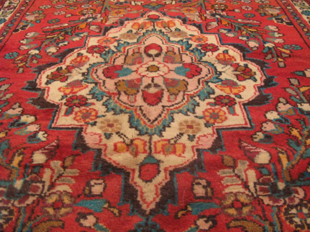 3' 6" x 10' 3" Vintage Hosseinabad Runner image 7