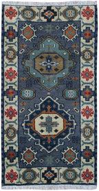 2' 0" x 4' 0" India Kazak Rug image 0