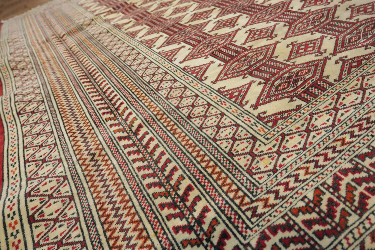 4' 1" x 5' 6" Persian Turkeman Rug image 1
