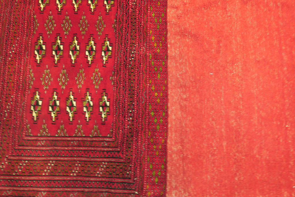1' 9" x 4' 3" Persian Turkeman Rug image 9