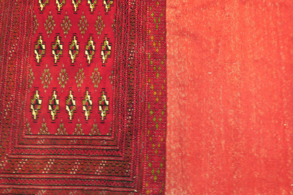 1' 9" x 4' 3" Persian Turkeman Rug image 9