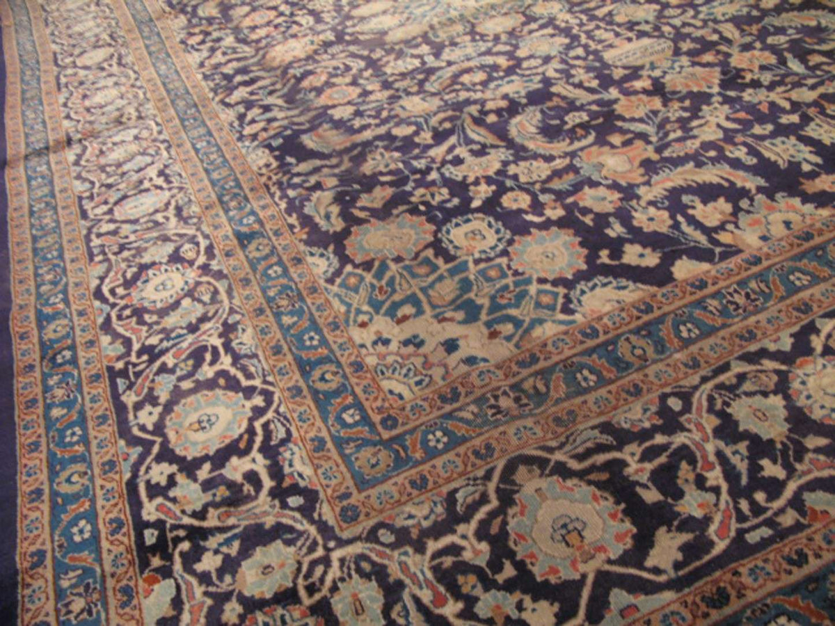 8' 5" x 11' 6" Persian Kashmar Rug image 4