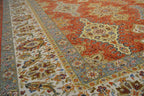 8' 1" x 9' 9" India Agra Rug image 9