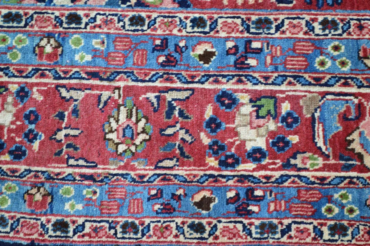 6' 6" x 9' 3" Vintage Mashhad Rug image 10
