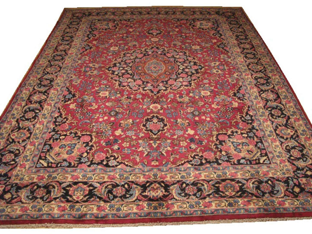 8' 5" x 11' 4" Persian Mashhad Rug image 0