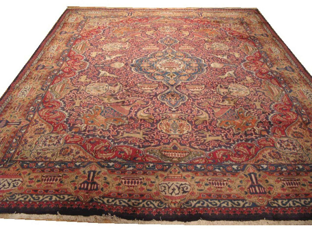 9' 7" x 12' 9" Persian Kashmar Rug image 0