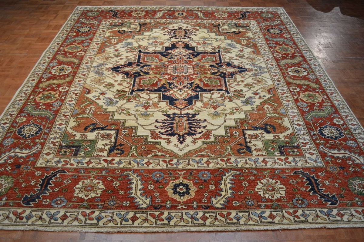 8' 1" x 10' 1" Pakistan Serapi Rug image 1