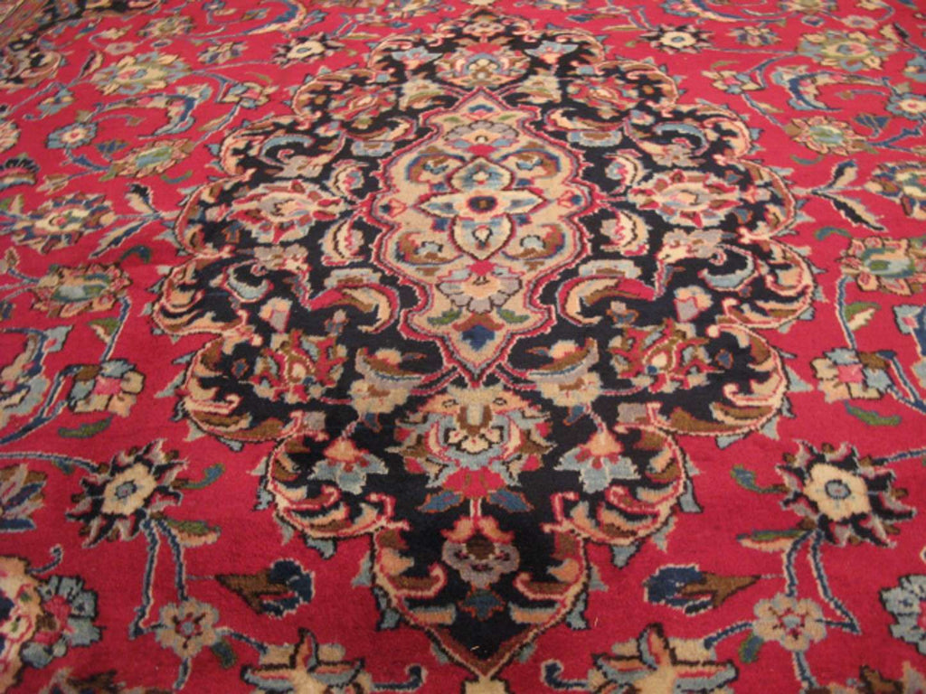 8' 2" x 11' 9" Persian Mashhad Rug image 5