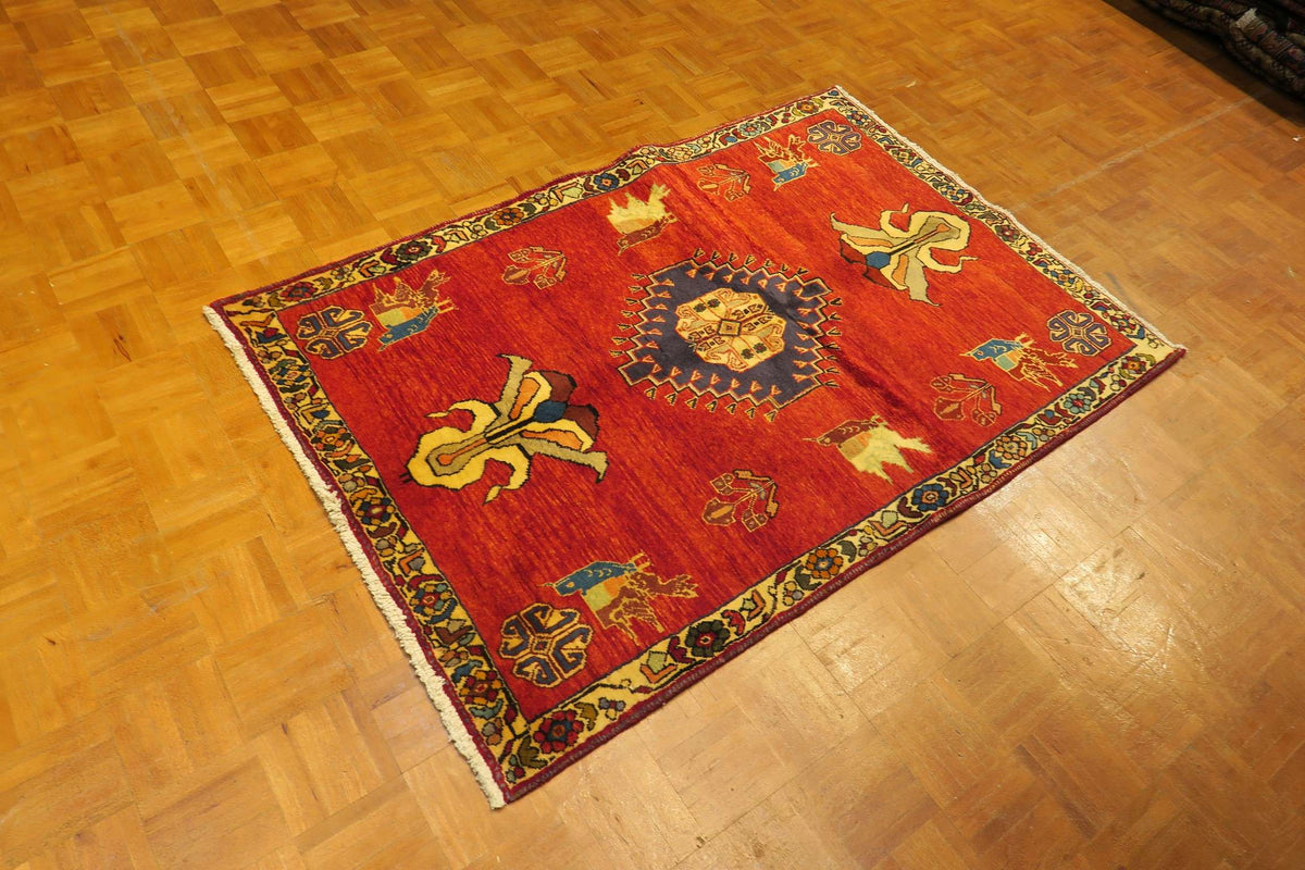 3' 7" x 5' 4" Persian Shiraz Rug image 5