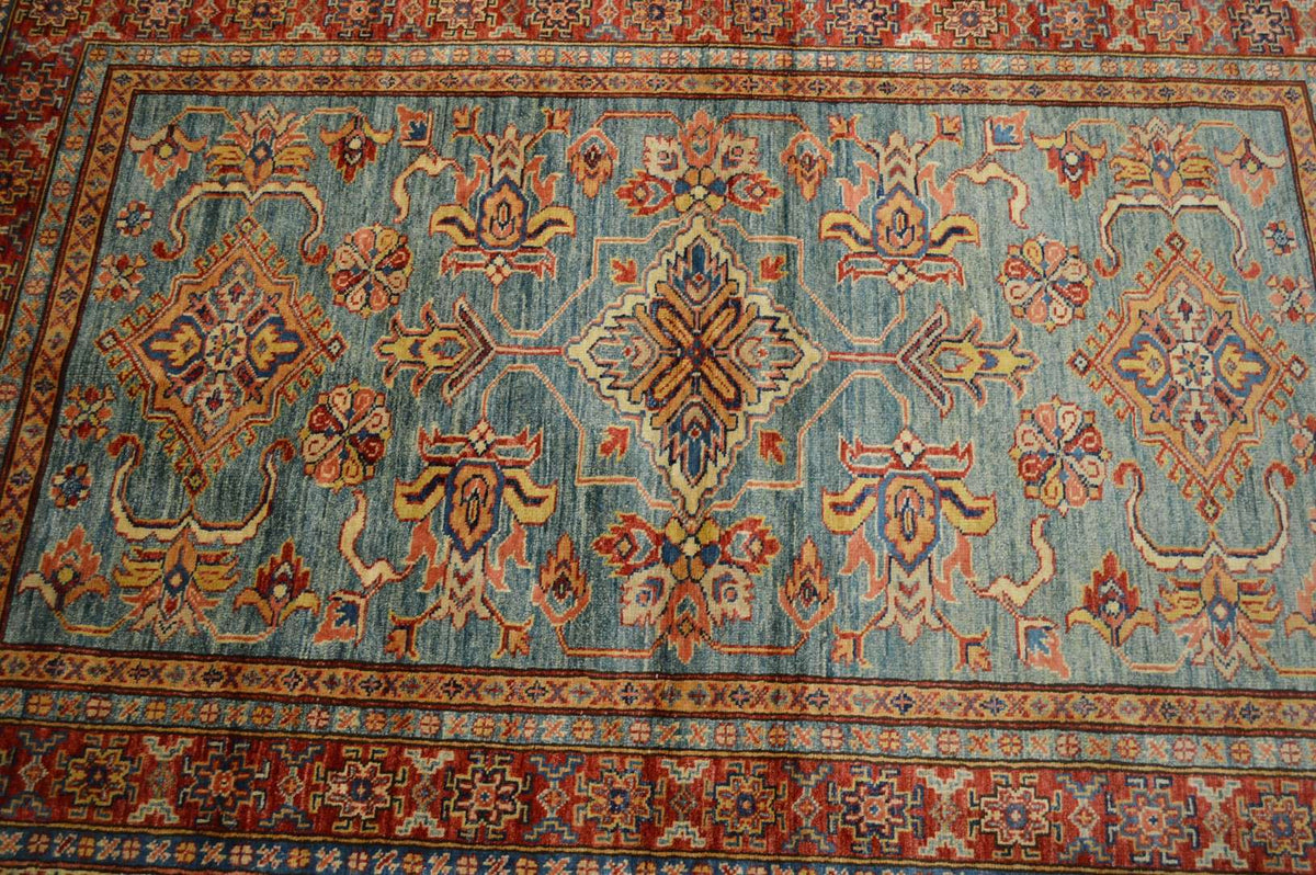4' 0" x 6' 1" Pakistan Kazak Rug image 5