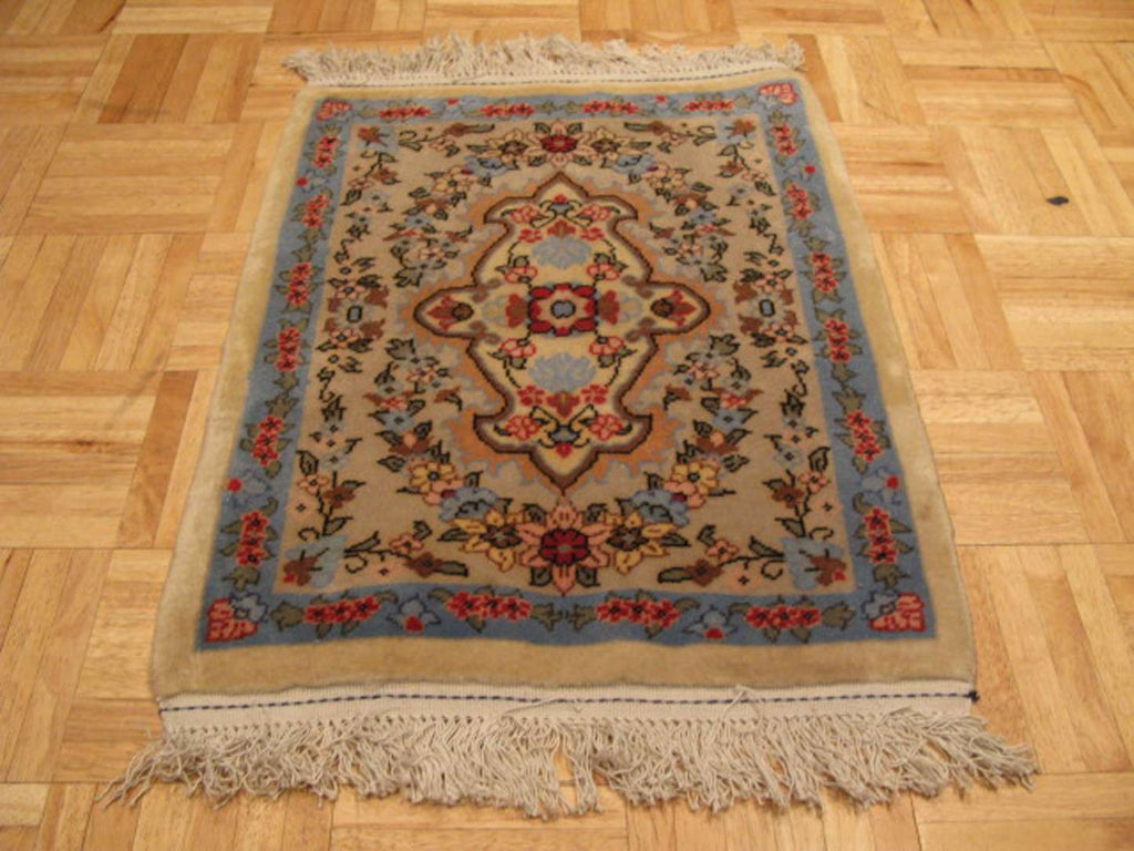 1' 8" x 2' 0" Vintage Varamin Rug image 1