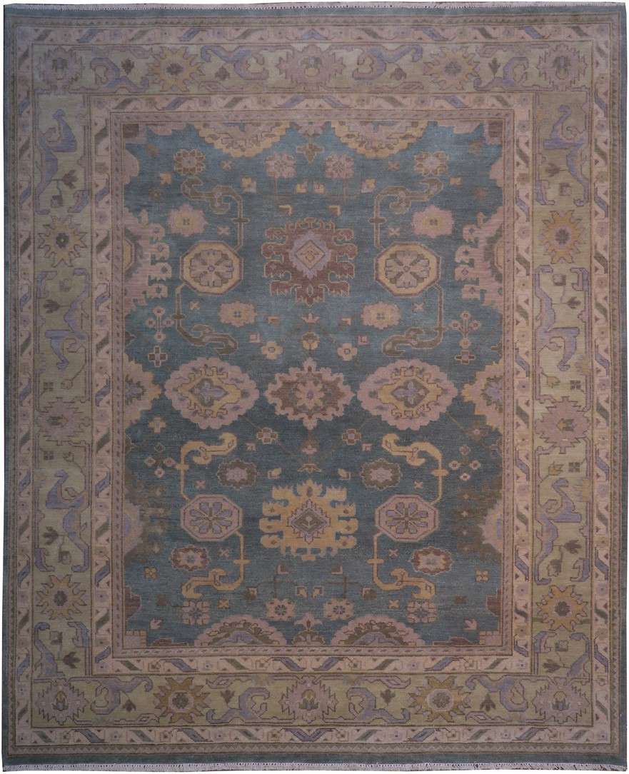 8' 1" x 9' 8" India Oushak Rug image 0
