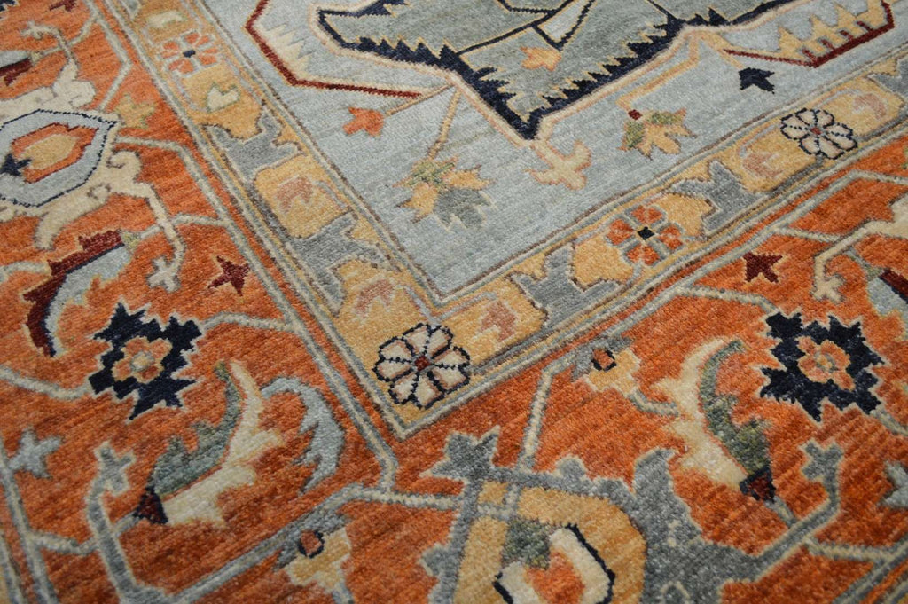 9' 1" x 12' 0" Pakistan Serapi Rug image 6