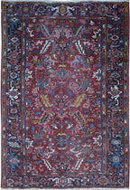 6' 7" x 9' 5" Persian Heriz Rug image 0
