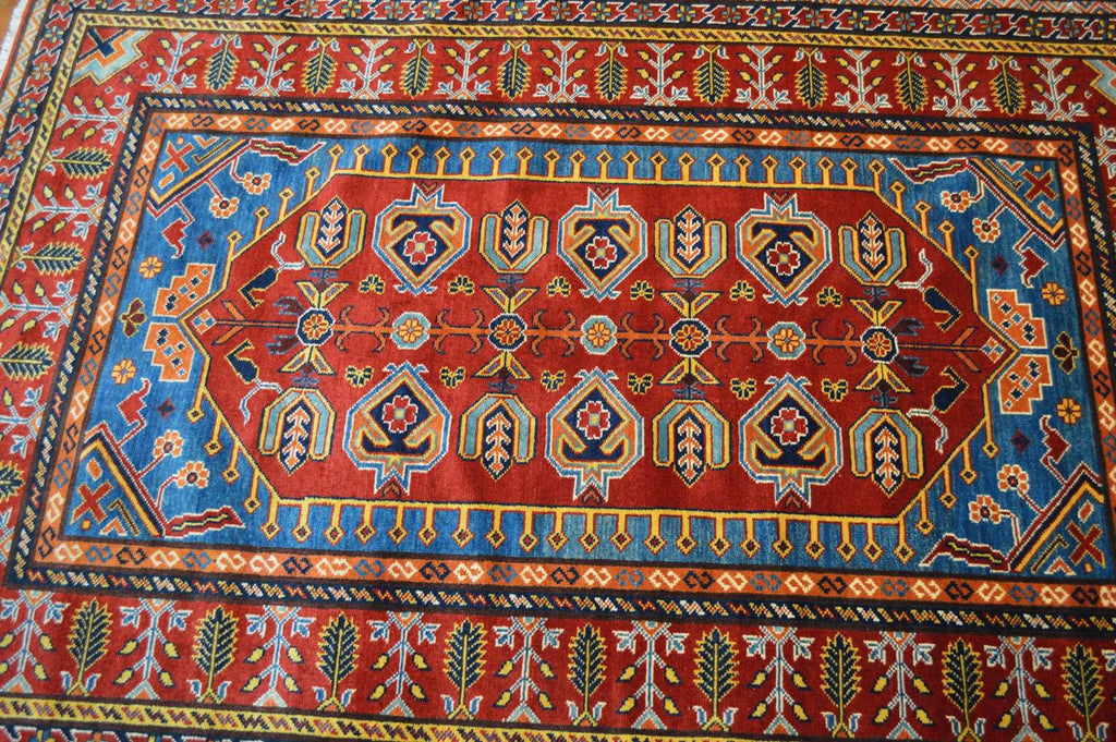 4' 2" x 6' 1" Pakistan Shirvan Rug image 9