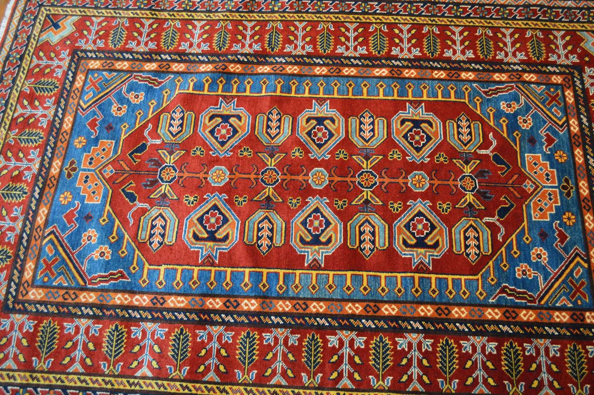 4' 2" x 6' 1" Pakistan Shirvan Rug image 9