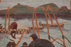 4' 2" x 4' 7" Spain Flatweave Rug image 4