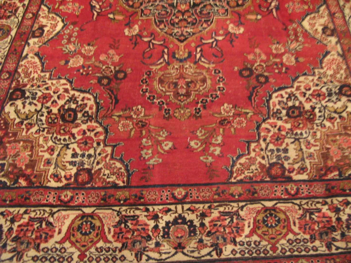 7' 8" x 11' 2" Persian Tabriz Rug image 6