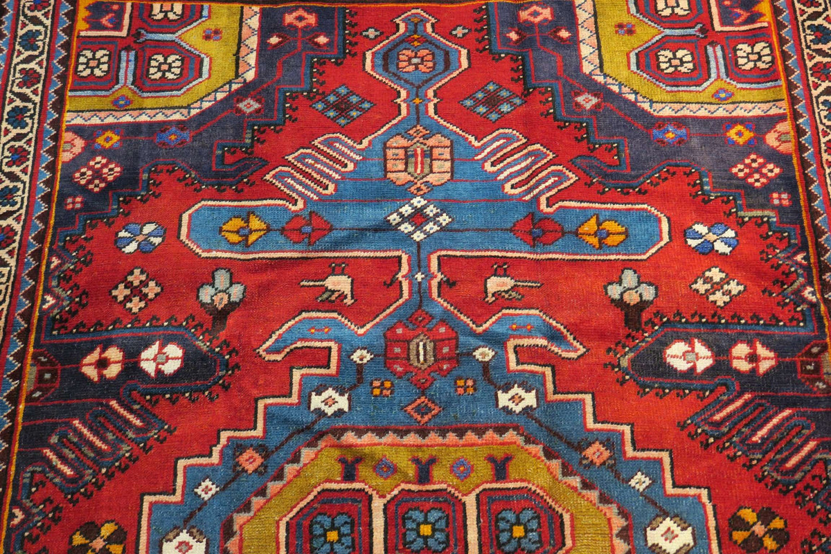 4' 2" x 6' 4" Persian Hamadan Rug image 6
