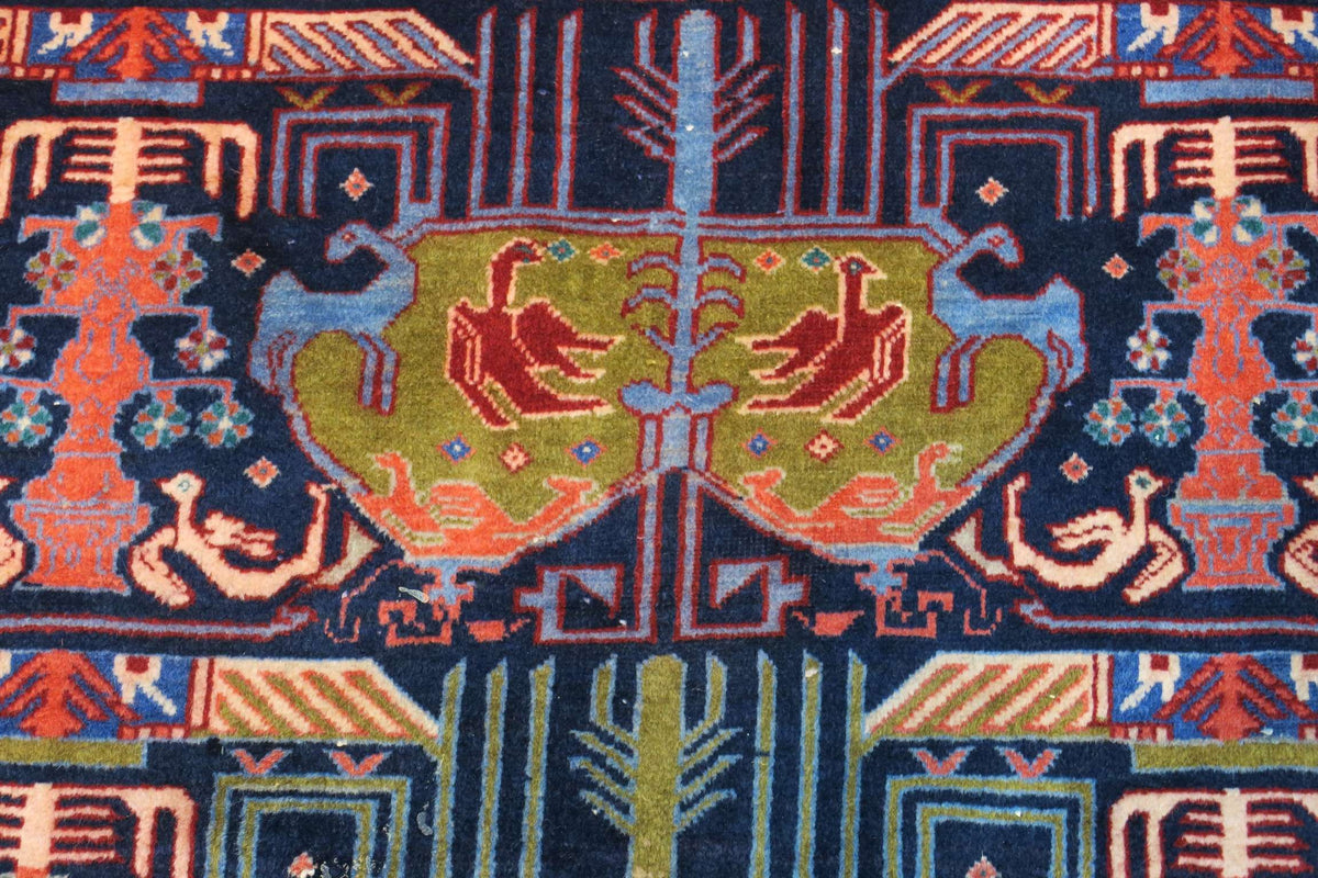 7' 2" x 10' 4" Vintage Ardabil Rug image 9