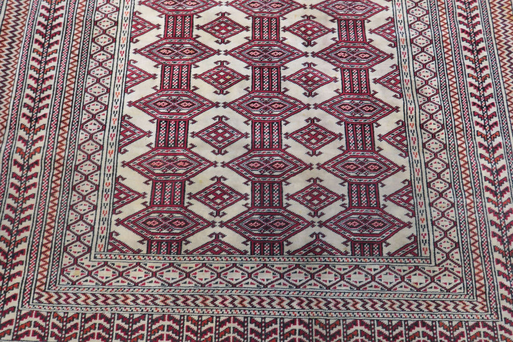 4' 1" x 5' 6" Persian Turkeman Rug image 2