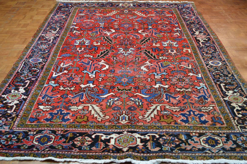 7' 8" x 10' 3" Persian Heriz Rug image 1