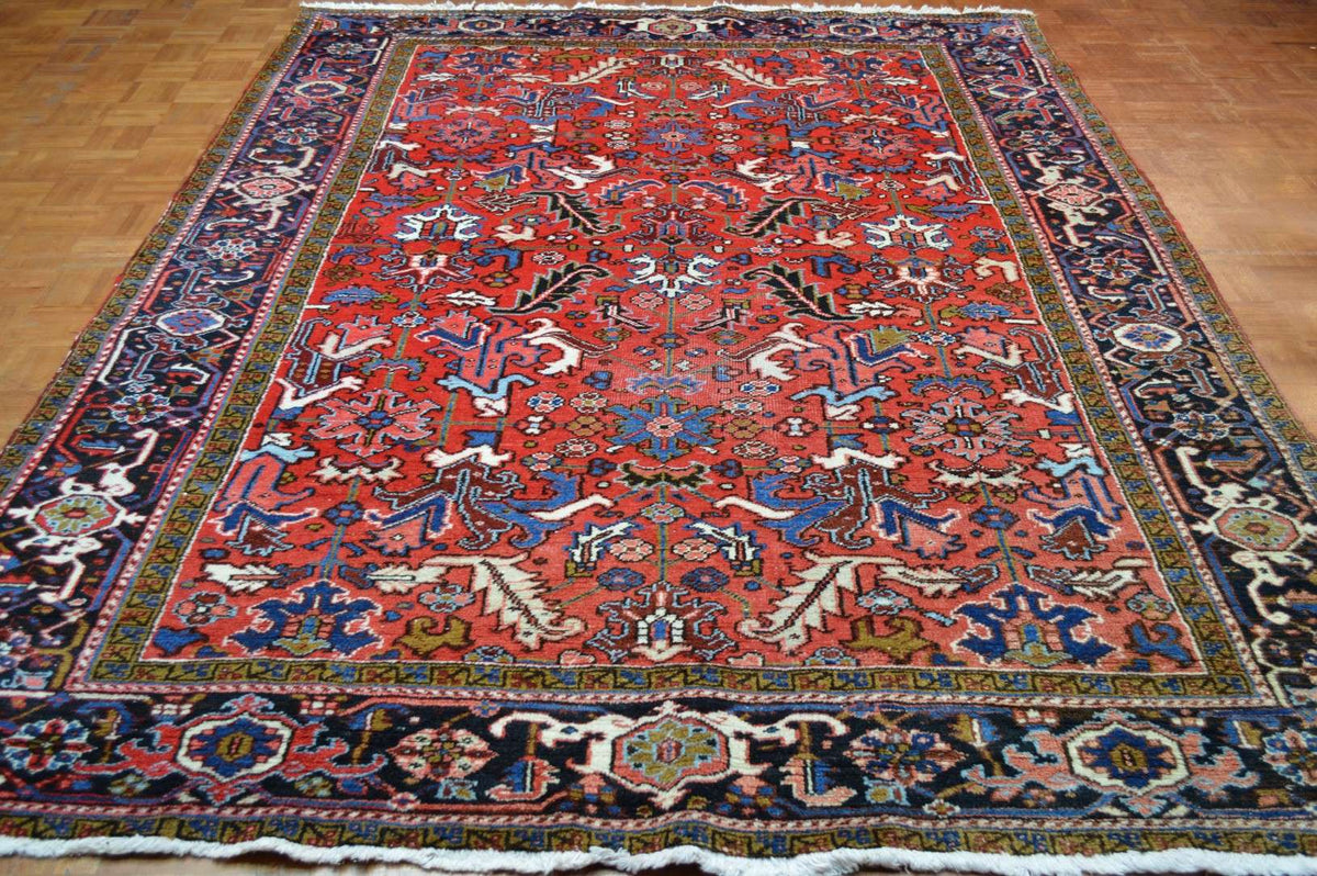 7' 8" x 10' 3" Persian Heriz Rug image 1