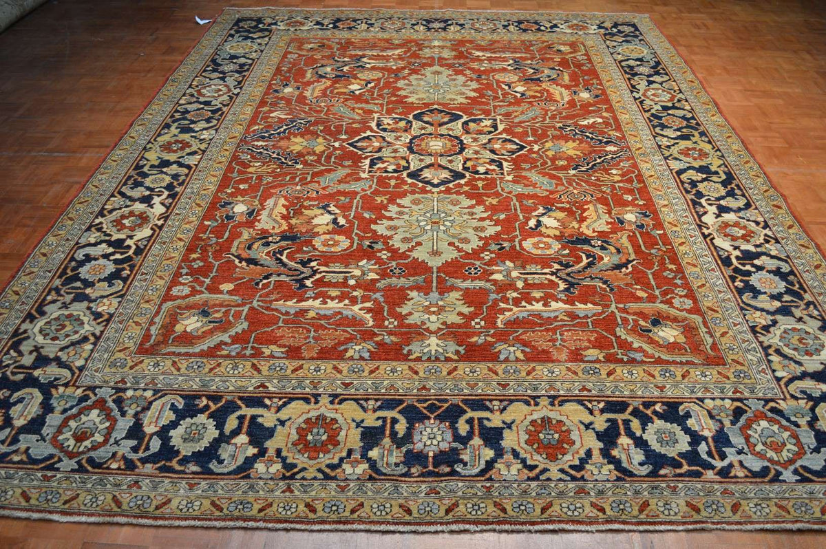 9' 0" x 11' 8" Pakistan Serapi Rug image 1