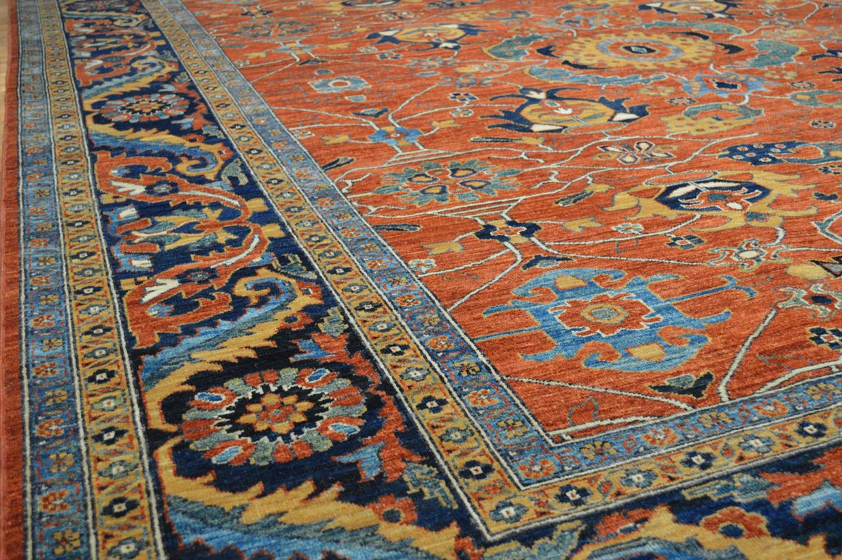 9' 2" x 12' 2" Pakistan Serapi Rug image 4