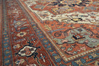 9' 8" x 13' 7" India Serapi Rug image 4