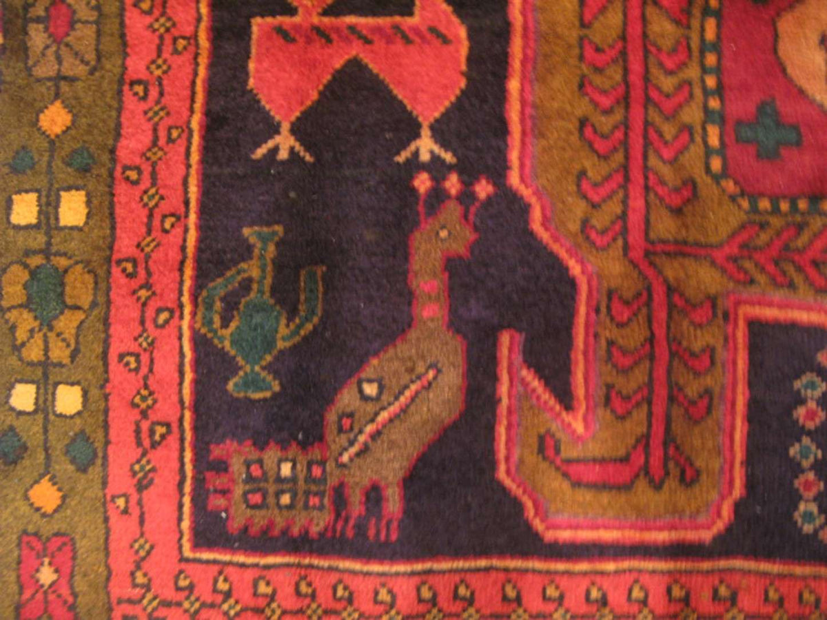 4' 2" x 10' 1" Persian Meshkin Runner image 5