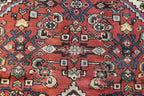 3' 7" x 4' 9" Vintage Hamadan Rug image 4