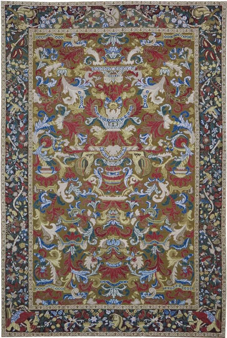 5' 6" x 8' 6" French Needlepoint Rug image 0