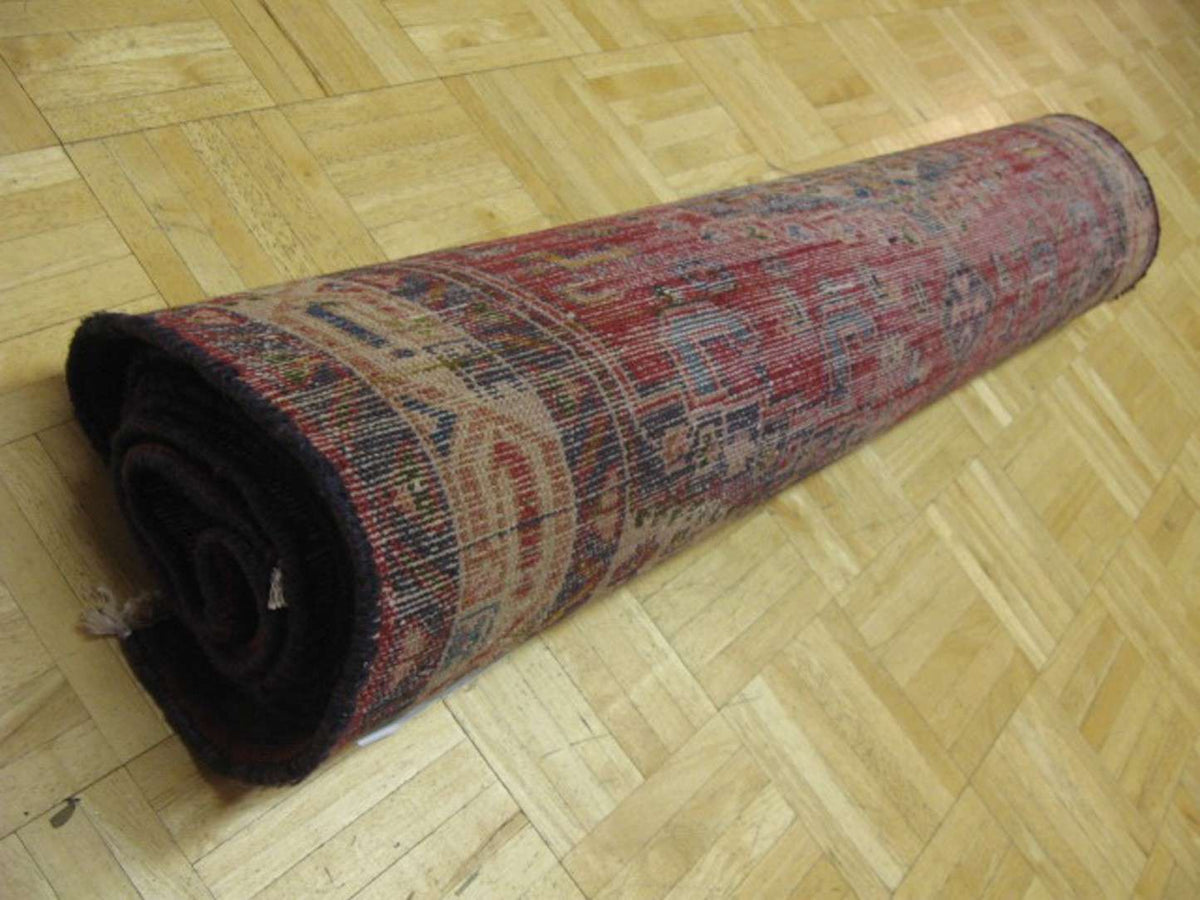 3' 6" x 10' 5" Persian Meshkin Runner image 11