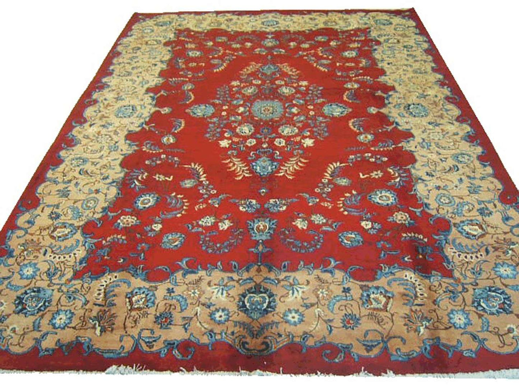 8' 1" x 10' 1" Persian Yaazd Rug image 0