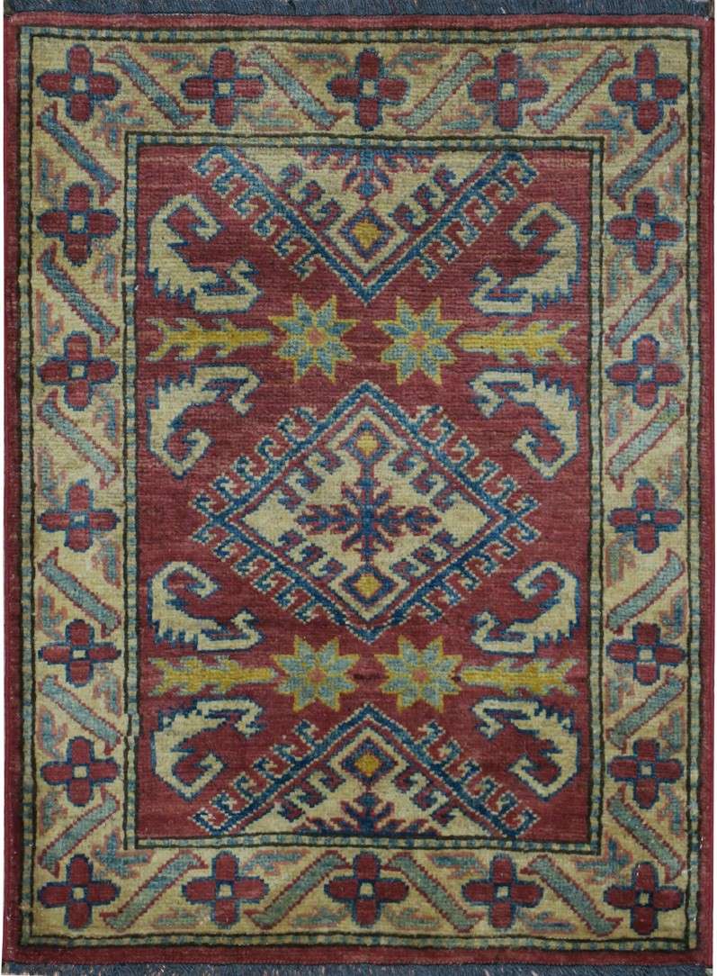 2' 1" x 2' 9" Pakistan Kazak Rug image 0