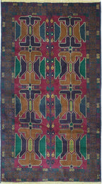 3' 5" x 6' 4" Afghanistan Belouch Rug image 0