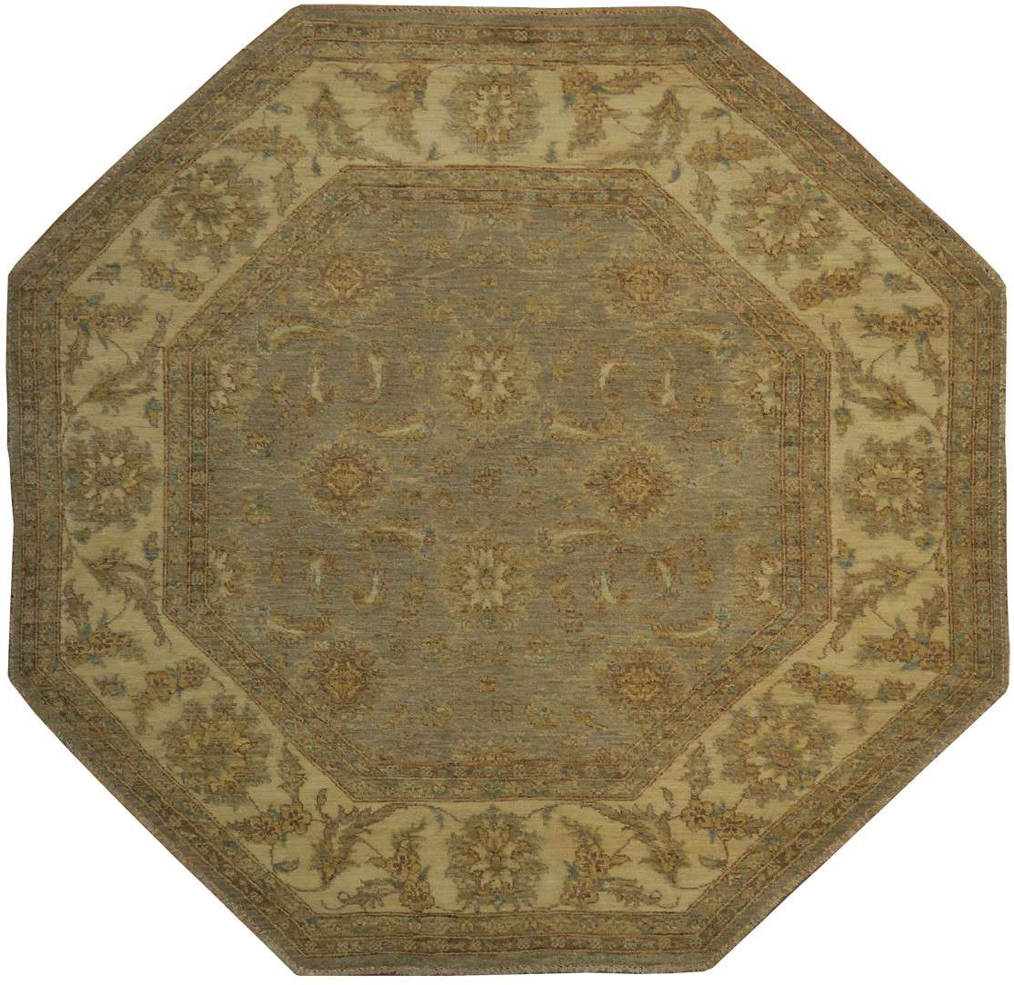 6' 0" x 6' 0" Pakistan Peshawar Octagon Rug image 0