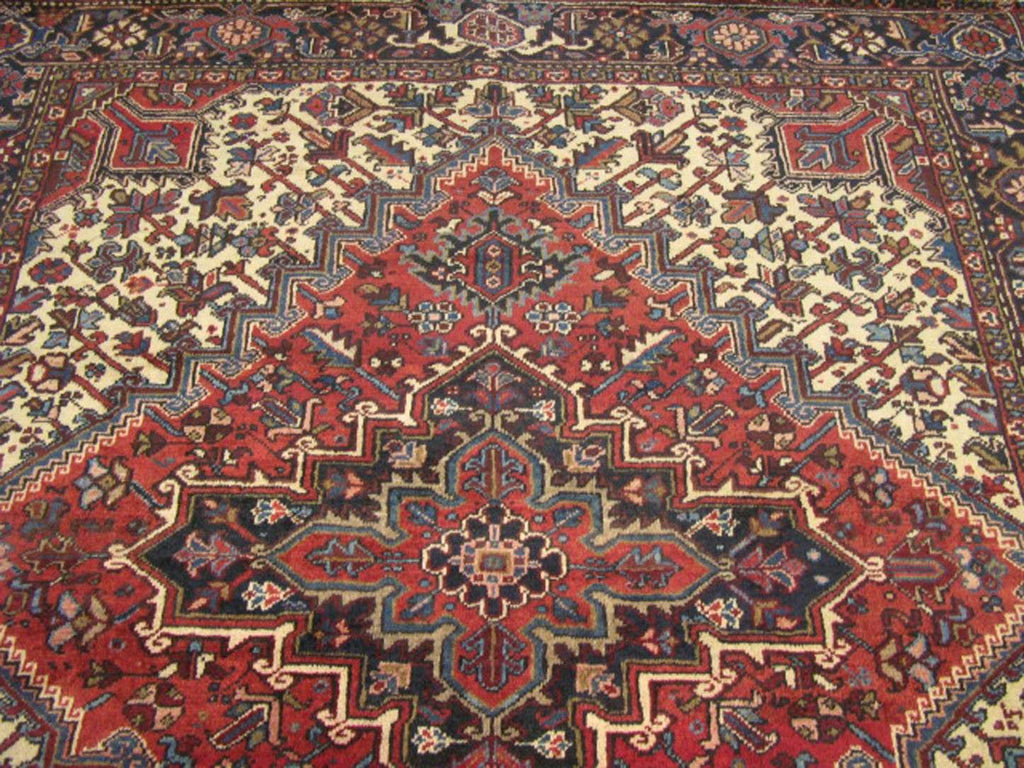 7' 5" x 8' 2" Persian Heriz Rug image 5