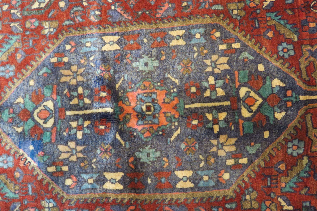 3' 7" x 6' 9" Vintage Zanjan Rug image 4