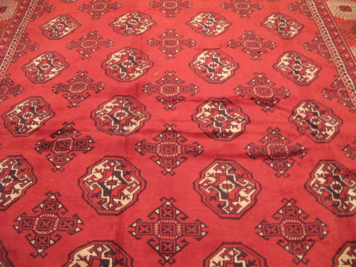 6' 9" x 10' 1" Persian Turkmen Rug image 2