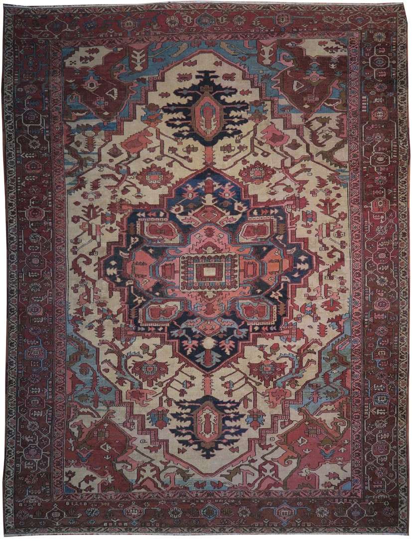 10' 3" x 13' 6" Persian Serapi Rug image 0