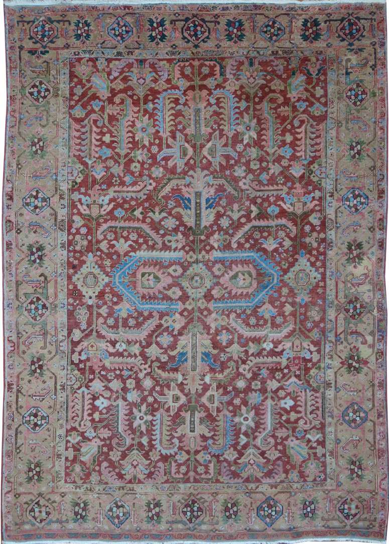 7' 7" x 11' 0" Persian Serapi Rug image 0