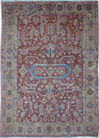 7' 7" x 11' 0" Persian Serapi Rug image 0