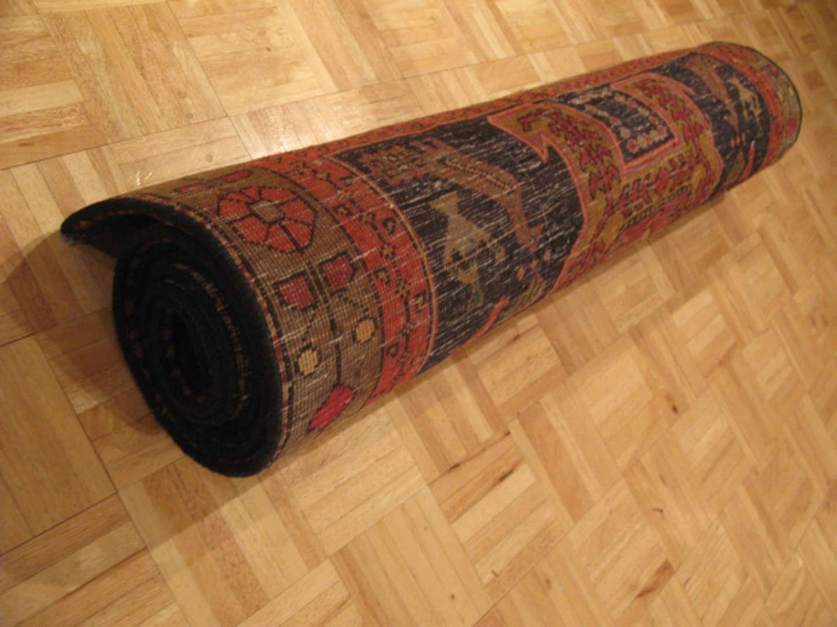 4' 2" x 10' 1" Persian Meshkin Runner image 11