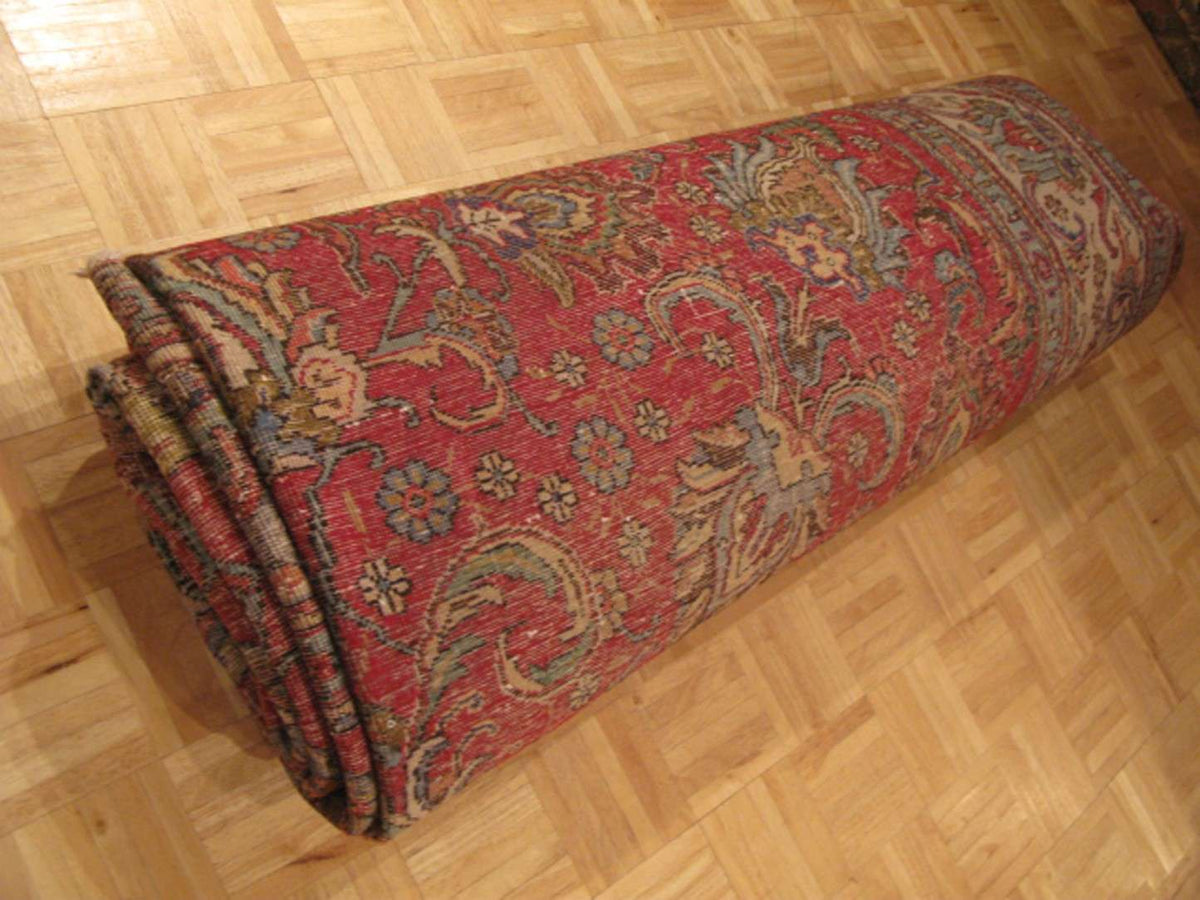 9' 1" x 13' 0" Persian Tabriz Rug image 11