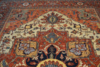 9' 8" x 13' 7" India Serapi Rug image 12