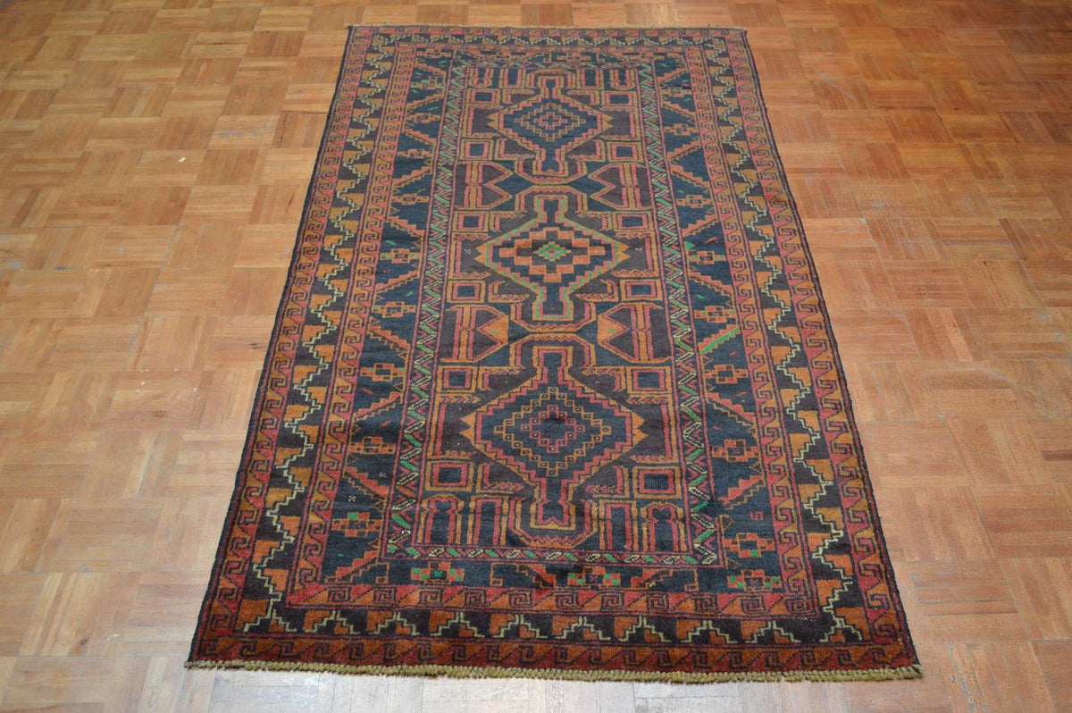 3' 6" x 6' 7" Afghanistan Belouch Rug image 6