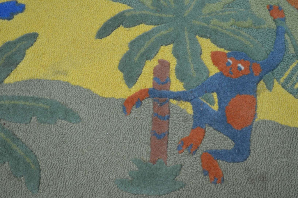 5' 2" x 8' 1" India Contemporary Round Rug image 3